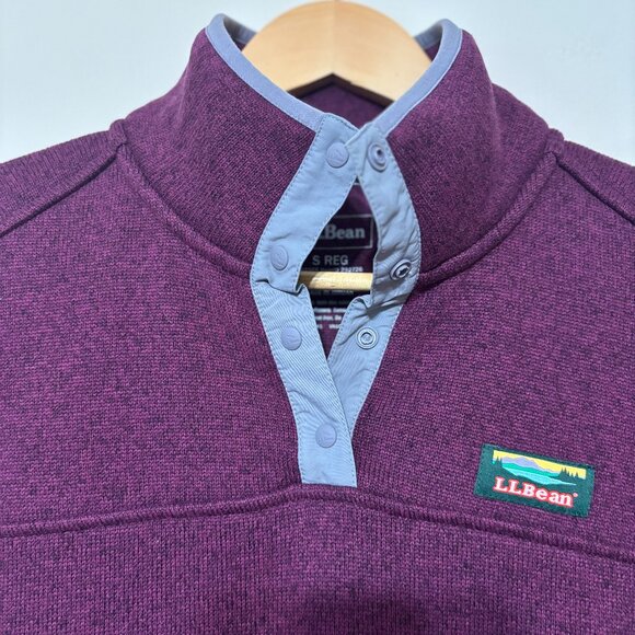 LL Bean Women's Pullover - Eggplant, Size:  Small R - Picture 4 of 5